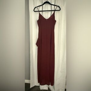 Elegant Express Burgundy Evening Gown